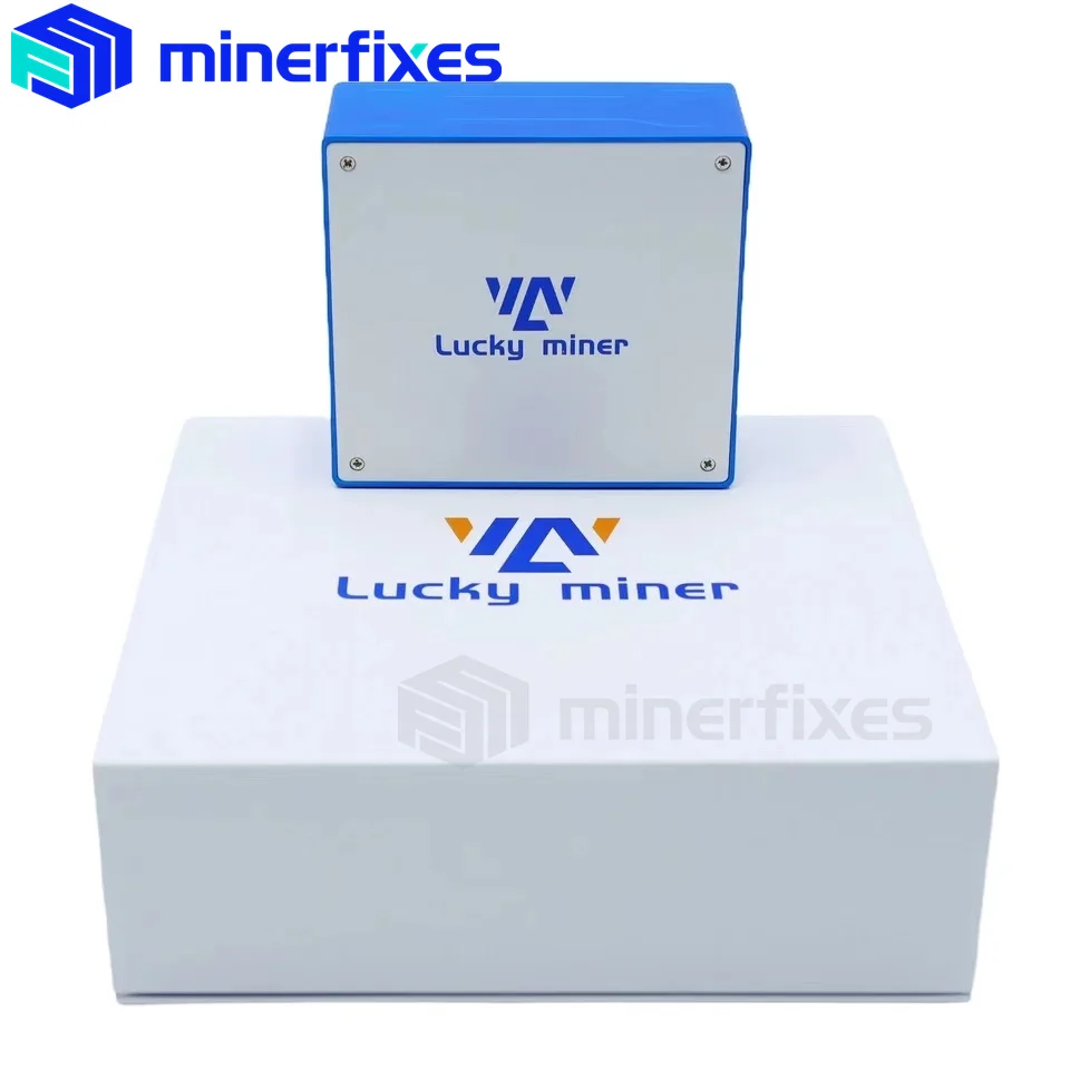 Imagem -02 - Lucky Bitcoin Mining Silent Miner Machine Btc Miner Criptomoeda Mineração Asic Lv07 Btc 1th s Sha256 Bm1366 25w