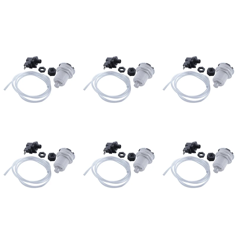 6X 16A On Off Push Button Switch Jetted Whirlpool Jet For Bath Tub Spa Garbage