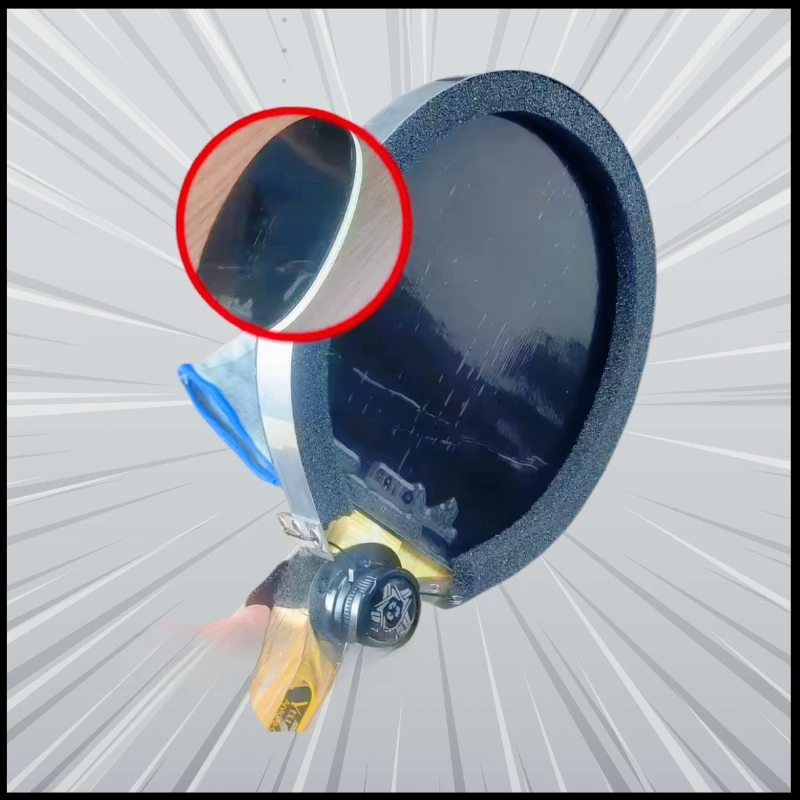 

Table Tennis Rubber Cutter​ - Professional DIY Blade for Ping Pong Bat Rubber Trimming Ultimate Rubber Trimming Tool