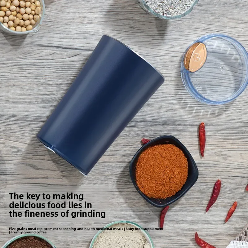 Nueva pequeña máquina rectificadora eléctrica, molinillo de granos, molinillo de café, nueces de acero inoxidable, molinillo de granos, hierbas para cocina