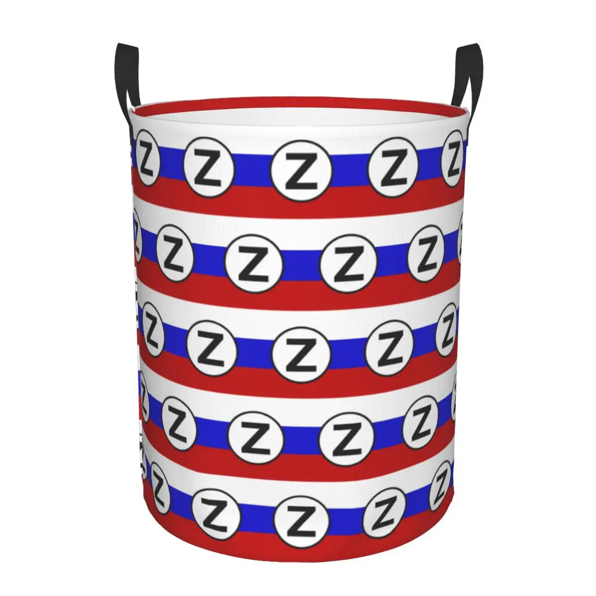 Russian Flag With Letter Z Laundry Basket Foldable Large Clothes Storage Bin Baby Hamper