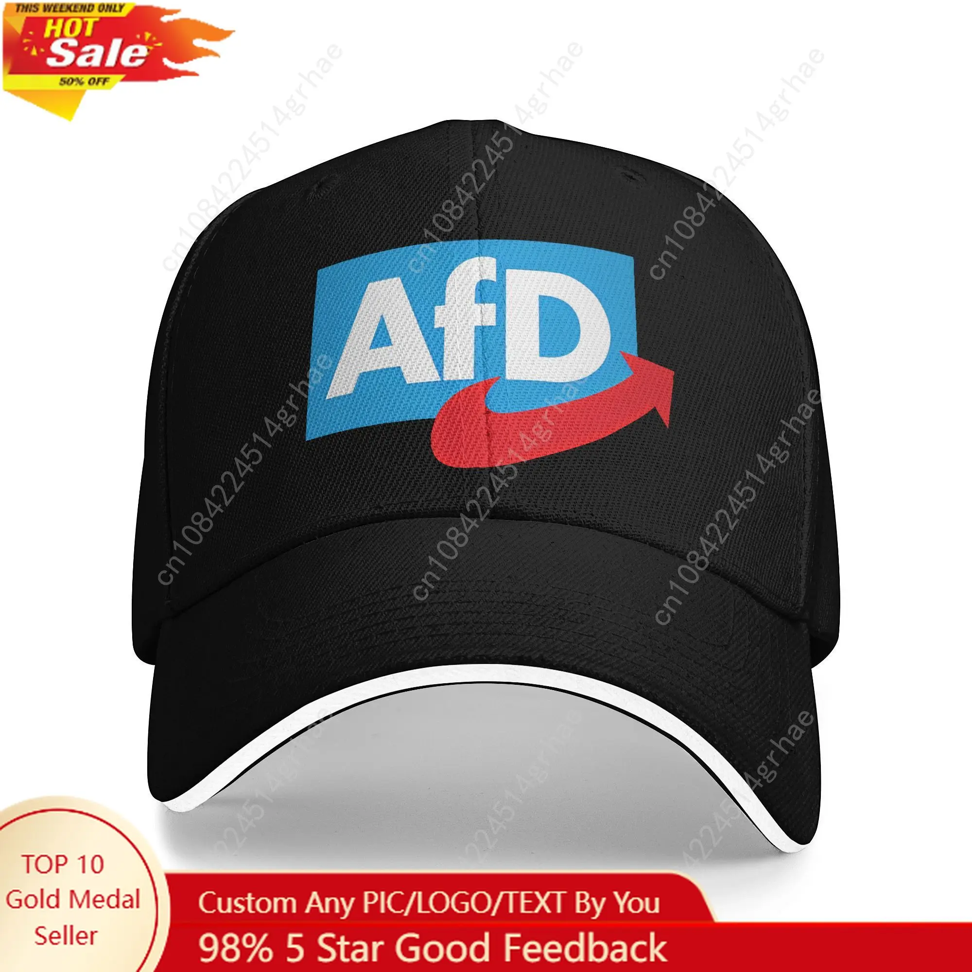 

Alternative AFD Logo Sandwich Hat Unisex Fitted Caps Sun Hats Adjustable Snapback Caps Baseball Caps Summer