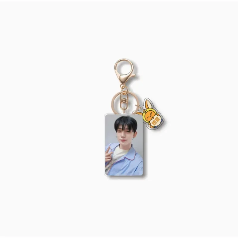 KPOP Korean Boy GroupNew Cartoon Photo Acrylic Keychain Pendant Felix Hyunjin Changbin Bangchan Pendant Accessories Fans Gifts