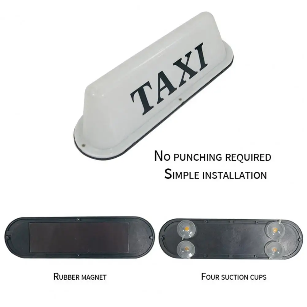 Taxi Cab Sign Roof Top Topper Auto Magnetic Lamp LED Light Waterproof TAXI Roof Lamp Bright Cab Roof Light Car Signal Light