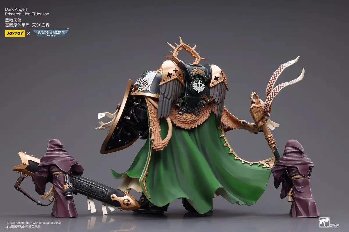 【En Stock】 JOYTOY WARHAMMER 40K Dark Angels Primarch Lion El' Jonson 1/18 figurine d'action