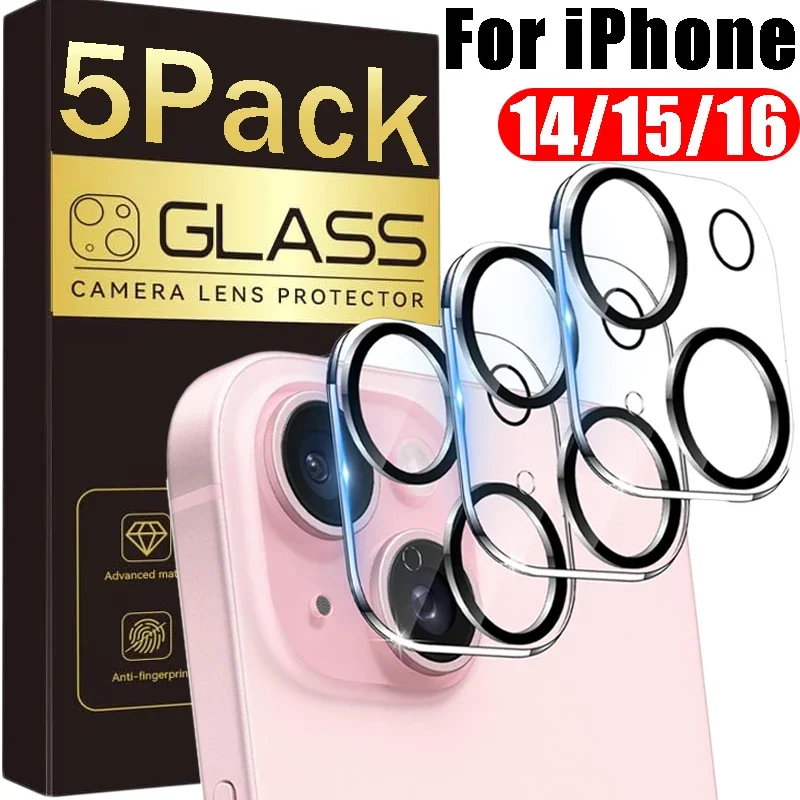 Tempered Glass Cover Camera Protector for IPhone 15 14 16 Plus 16Pro 16 Pro Max Anti-scratch Protective Len Film for Iphone15 14