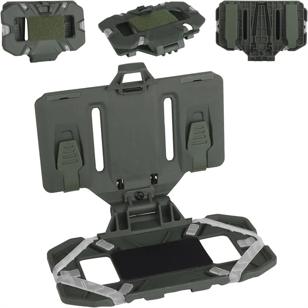 Plate Carrier Phone Mount Vest Phone Holder Foldable MOLLE Navigation Phone Carrier Board For Screen Size 4.7