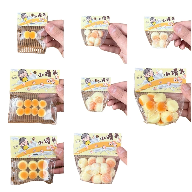 Q0KB Đồ Chơi Squishy Antistress TPR Bánh Hấp Đồ Chơi Kéo Dài Giải Nén Tay Bóp Đồ Chơi Cho Lo Âu Phát Hành Đồ Chơi Văn Phòng Sinh