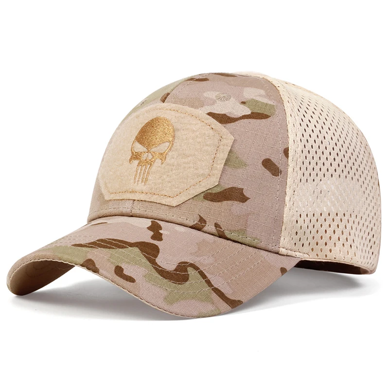 Unisex-Baseballmütze mit Totenkopf-Stickerei, atmungsaktiv, für Frühling und Herbst, für den Außenbereich, verstellbar, lässige Mütze, Sonnenschutzmütze – Detail 13