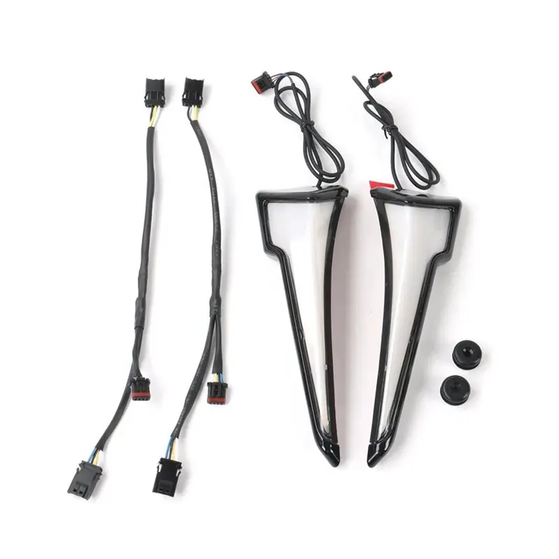 دراجة نارية LED بدوره مصباح إشارة الجبهة هدية لجولة CVO إلكترا شارع الإنزلاق الترا 2023-2025 أبيض وأسود