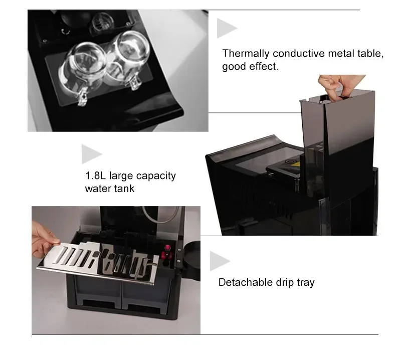 ماكينة صنع القهوة الذكية ماكينة صنع قهوة اسبريسو التجارية الذكية أوتوماتيكية بالكامل