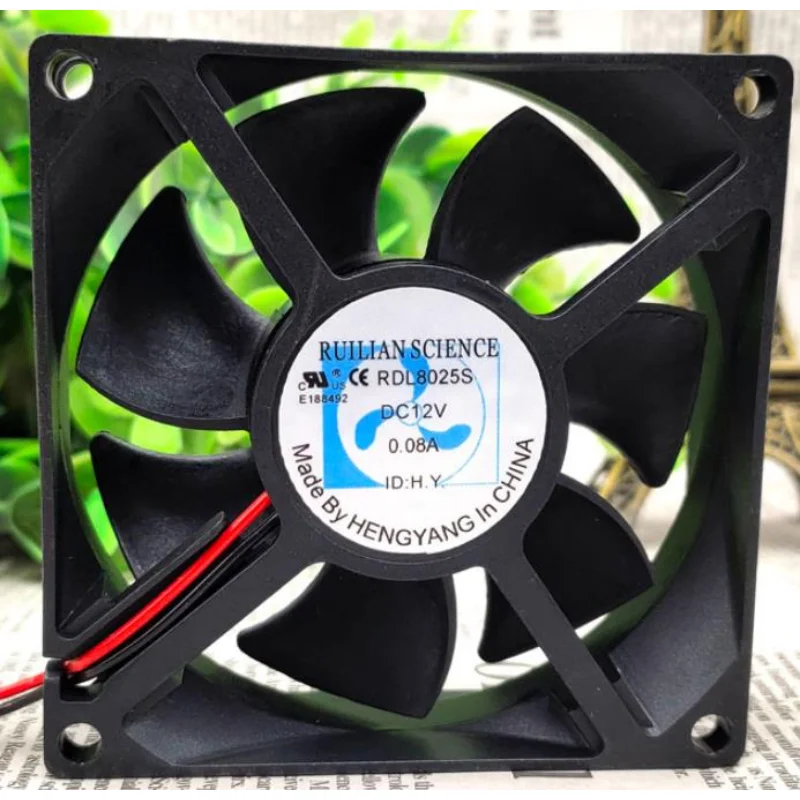 

New CPU Fan for RUILIAN RDL8025S 12V 0.08A 8CM chassis power supply silent cooling fan 8025 80*80*25MM