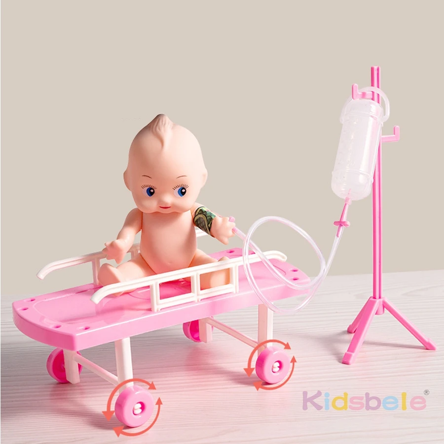 Luksusowy zestaw lekarski dla dzieci z narzędziami medycznymi, lalką i fartuszkiem lekarza - zabawka do odgrywania ról