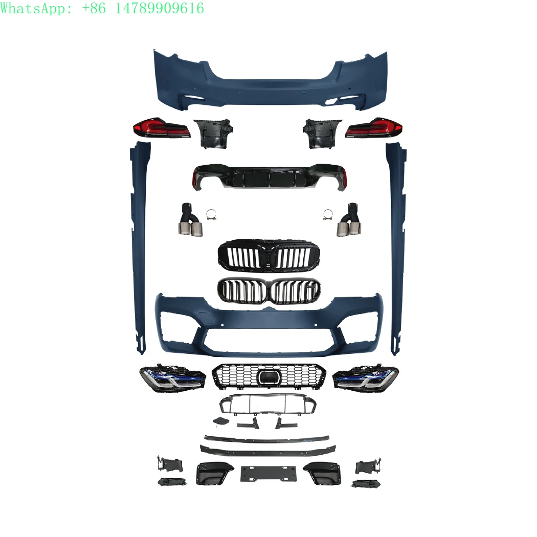 Auto Parts Body Kit for  5 Series G30 2018-2020 Modified Late Meaning LCI M5  Body Kit Headlight Taiillight Hood