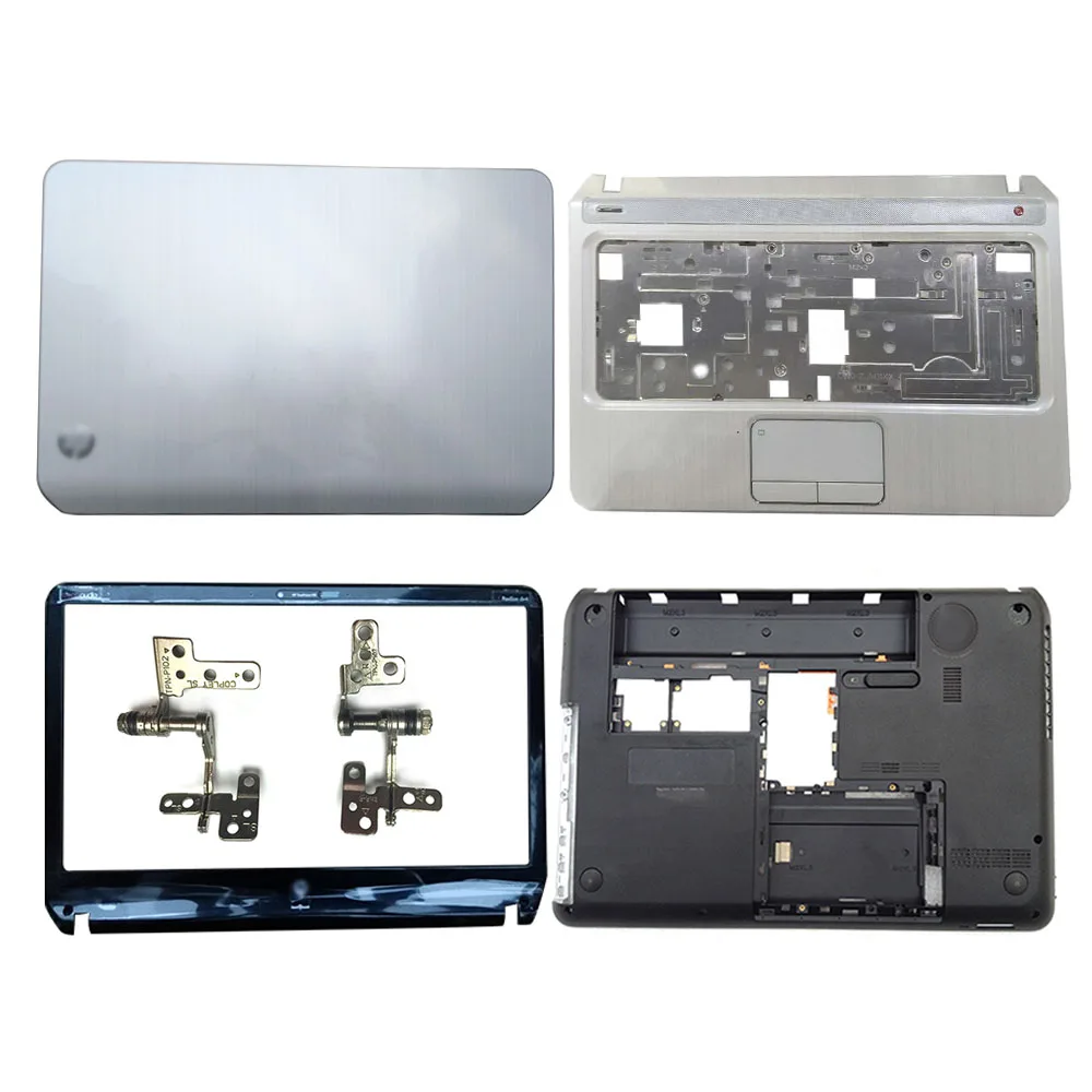 NEW Laptop LCD Back Cover/LCD Front bezel/LCD Hinges/Bottom Case For HP Envy Pavilion DV4 DV4-5000 Series 676642-001 676643-001