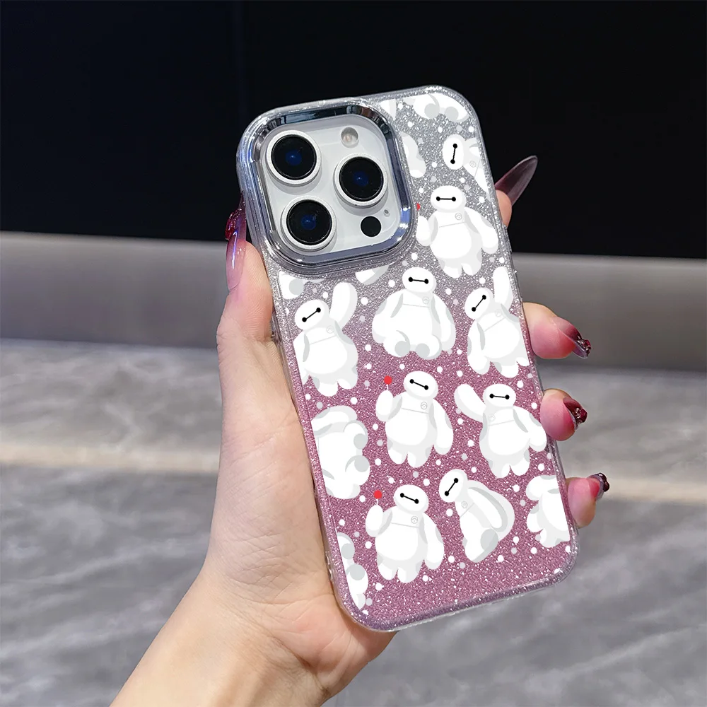 귀여운 눈사람 도금 투명 폰 케이스 (OPPO Reno2 Reno4 Reno5 Reno6 Reno8 Reno11 Reno12 Reno13 Z T F Pro 4G 5G 용)