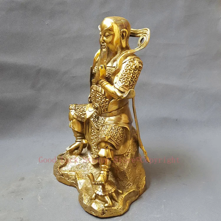 effective HOME House Shop hall lobby business Exorcise evil spirits talisman God Emperor Xuanwu Great Zhenwu GOD brass statue