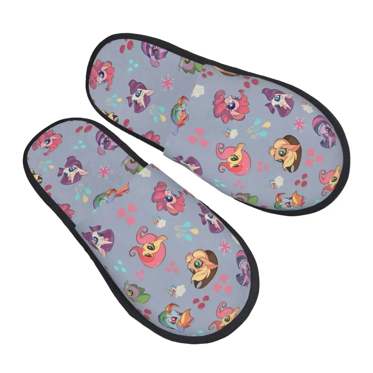 My Little Pony Indoor Slippers with Memory Foam Slipper Gift for Unisex House Shoes with Anti-Skid Sole