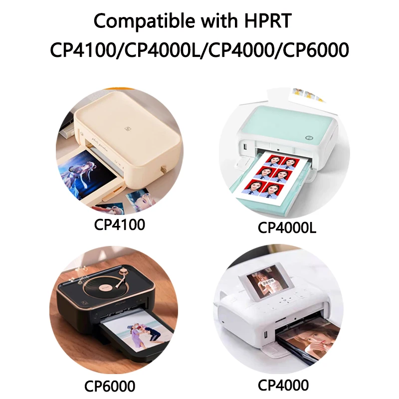 HPRT Ribbon and Photo Paper for CP4100/CP4000L/CP4000/CP6000 Printer 4x6in/100x148mm HPRT Original Photo Paper