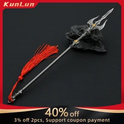 22cm Perfect World Shi Hao Weapon Void War Halberd Metal Model Chinese Anime Ancient Sword Steel Spear Collectible Toys Gifts