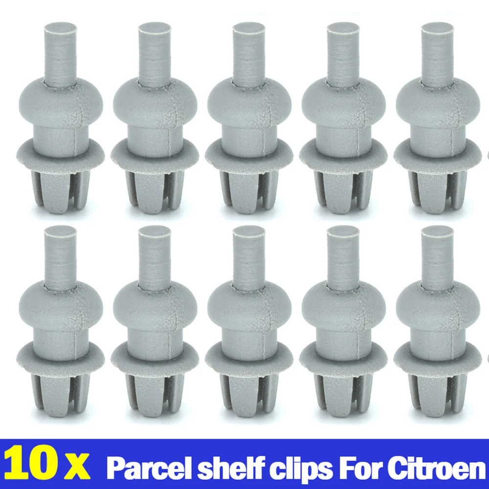 10X Car Parcel Shelf Clips FOR CITROEN SAXO C2 C3 XSARA Picasso DS3 XM Rear Trunk Tray Boot Hook Cord String Strap Accessories