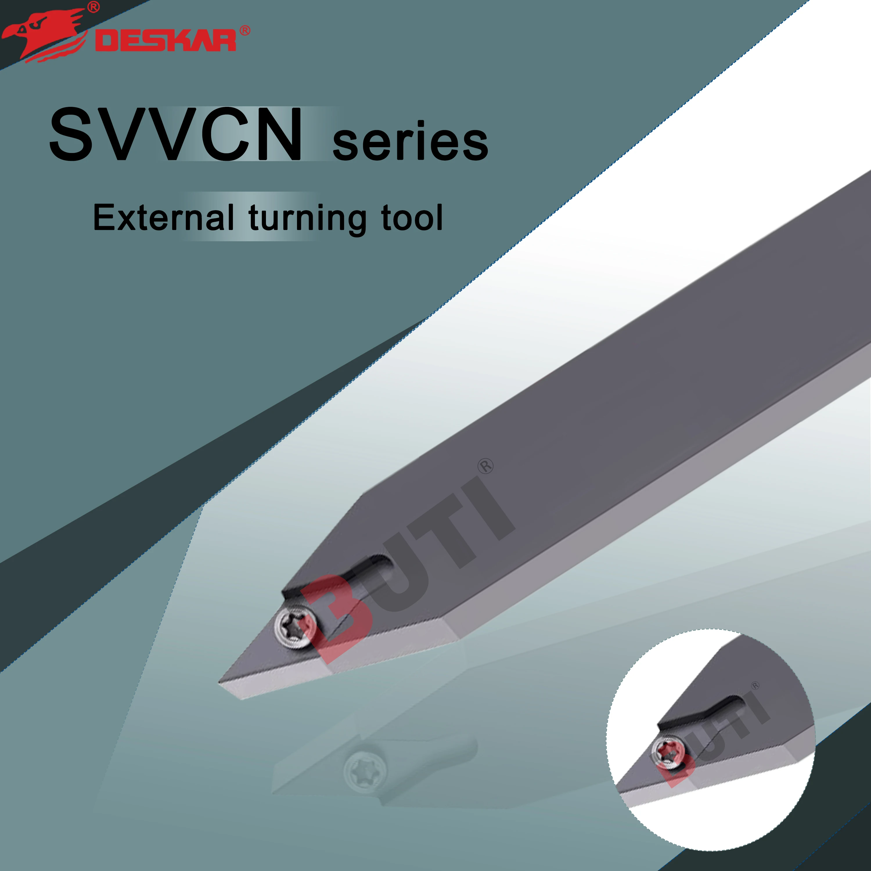 

SVVCN1010H11 SVVCN1212H11 SVVCN1616H16 SVVCN2020K16 SVVCN2525M16 Оригинальные токарные станки с ЧПУ Внешние держатели токарных инструментов DESKAR 100%