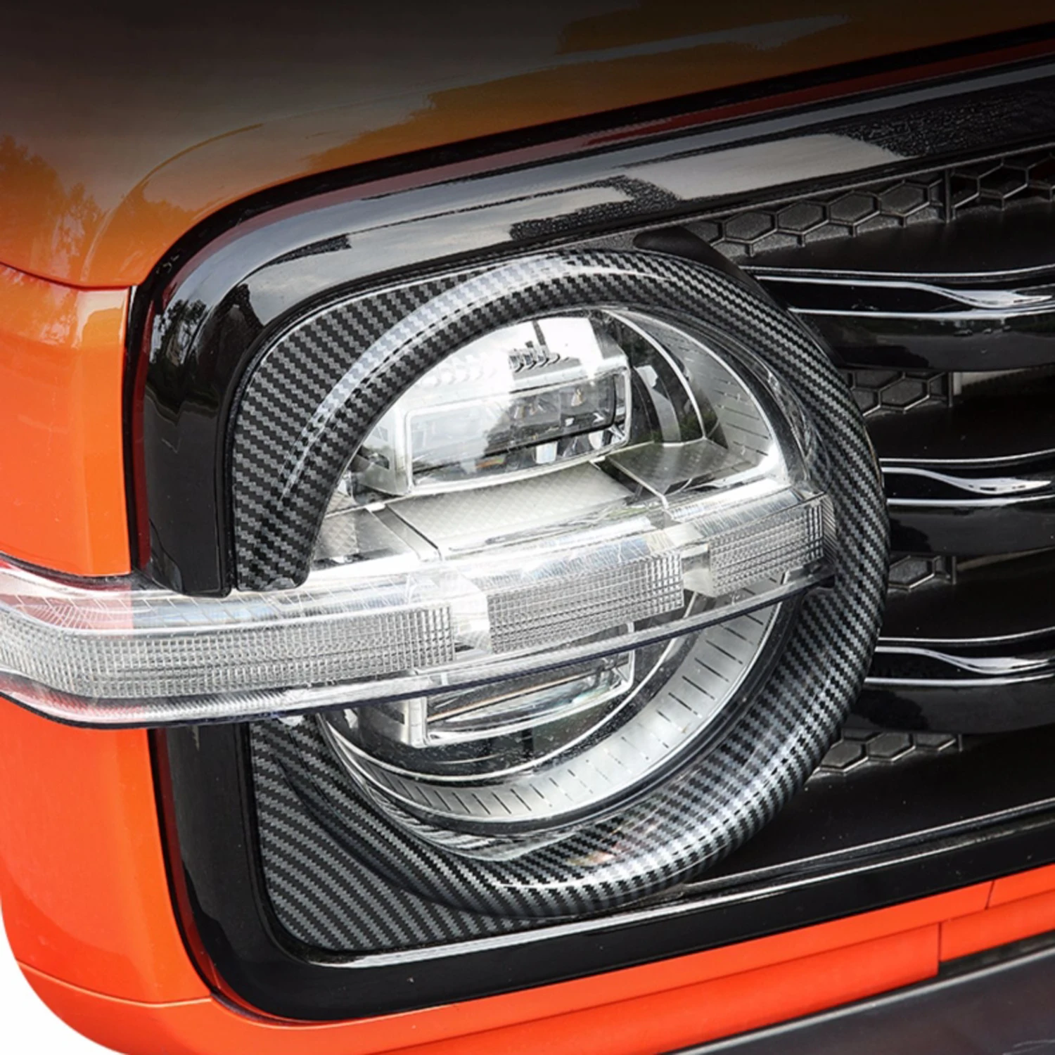 LHD! RHD! For GWM WEY Tank 300 Tank300 2020 2021 2022 2023 2024 Car Accessories ABS Plastic Front Head Light Lamp Cover 2pcs
