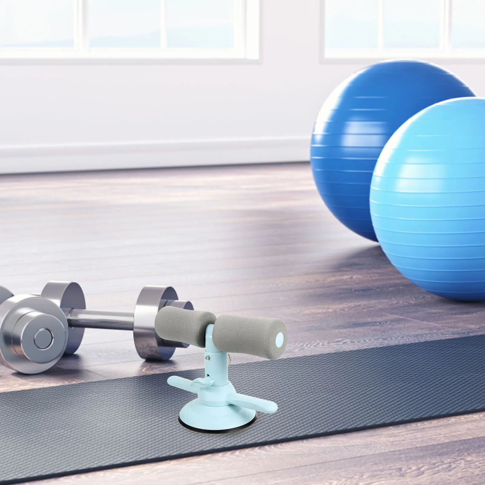 

Household Fitness Equipment Suction Cup Abdominal Curl Assist Adjustable Sit-Up Assist Device Portable Exercise Workout Tool