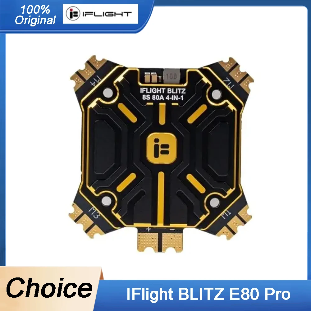 

IFlight BLITZ E80 Pro 4-IN-1 ESC (G2) с монтажными отверстиями 35x35 мм для гоночного дрона RC FPV