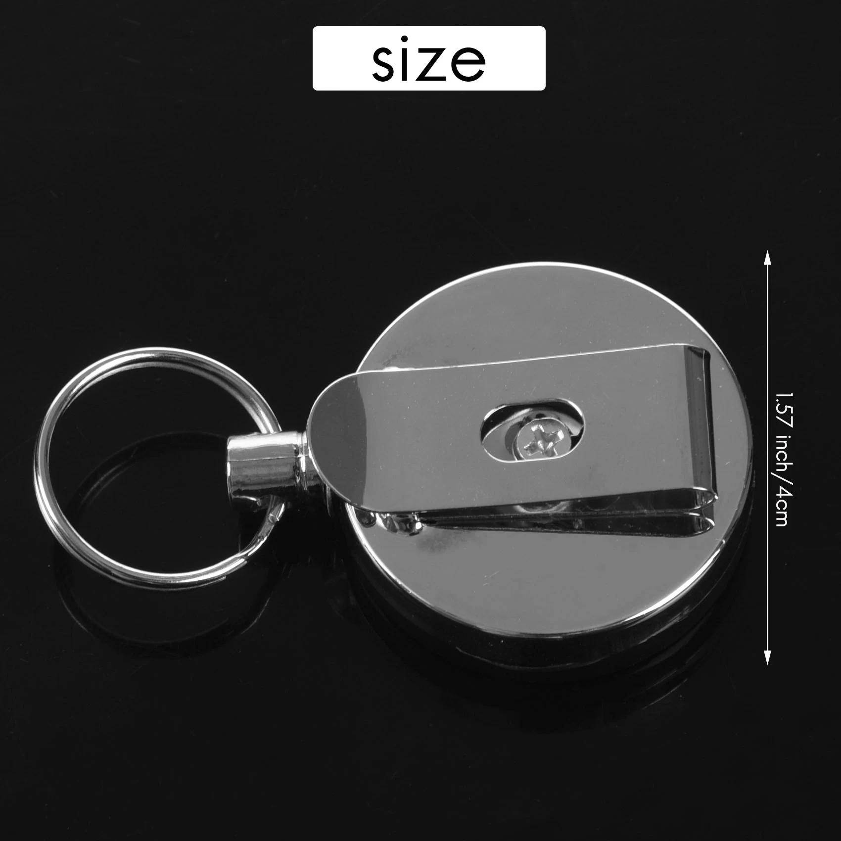 

ABWP-2Pcs Сверхмощная выдвижная катушка, держатель для бейджа, зажим для ремня, именная карточка медсестры