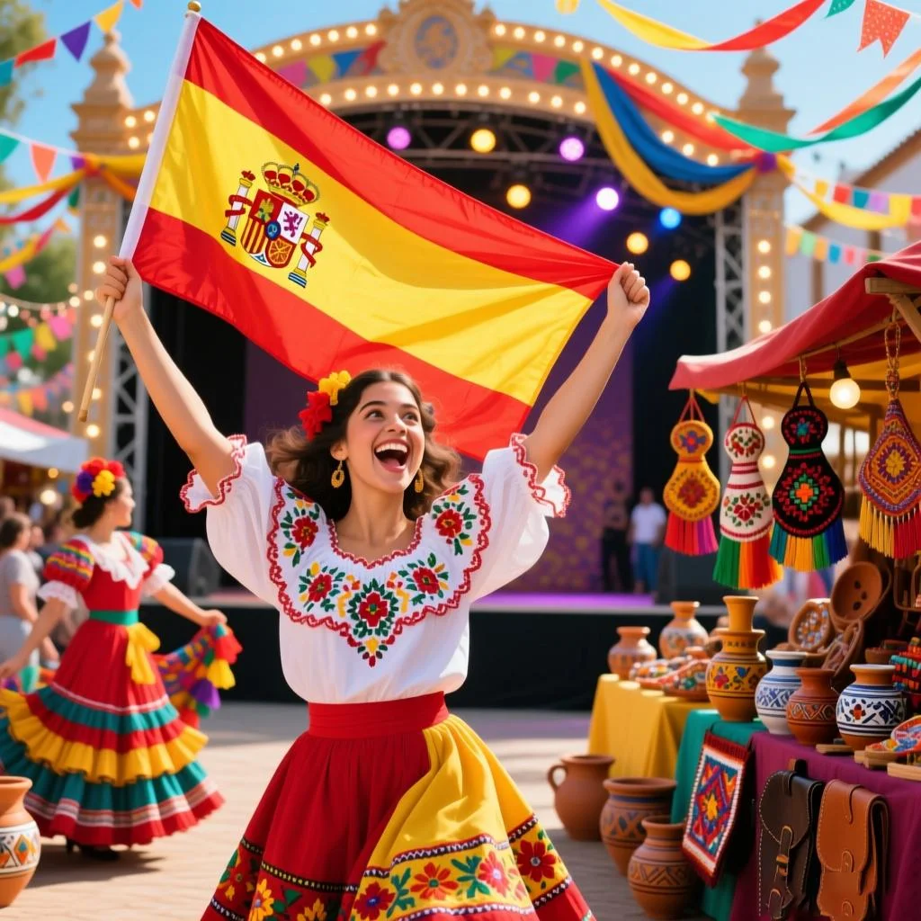 Spanish Flag Polyester National Banner in Multiple Sizes 90x150cm 60x90cm 40x60cm Spain Flag Bunting for Decorations