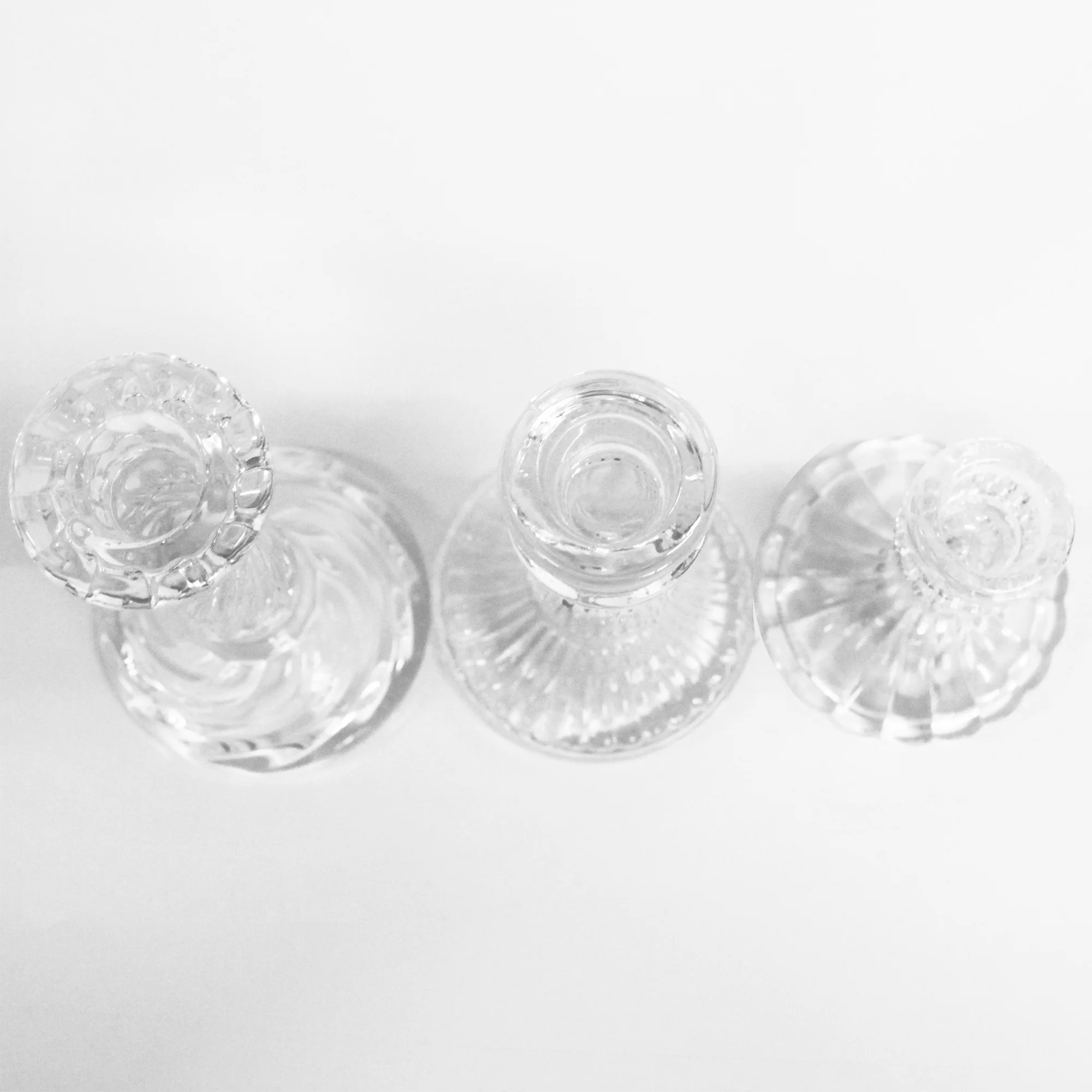 1pc Fashion Crystal Candlestick 0.81in Caliber Nordic Style Excellent Transparency Used for Home Decoration or Festival Parties