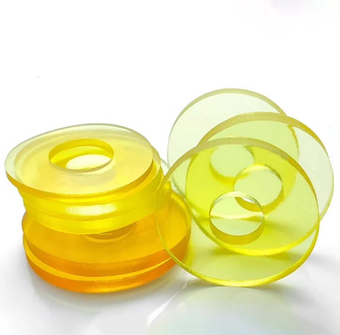 10Pcs ID 12-36mm PU Flat Gasket O-Ring Seal Spacer Washer Polyurethane Sealing Ring Shock Absorber Gasket Waterproof