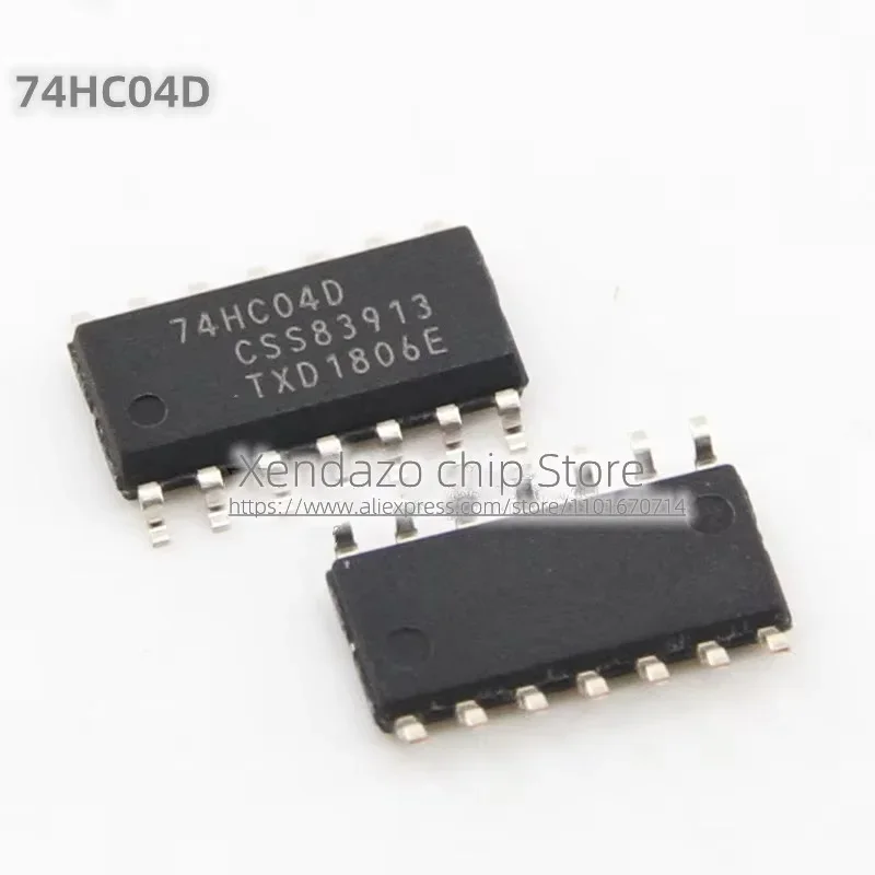10pcs/lot 74HC04D 74HC04 SOP-14 package Original genuine Hex Inverter Logic chip