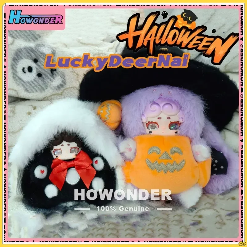 

Genuine 100% Halloween Lucky Deer Nai Kawaii Keychain Blind Box Surprise Box Anime Figure Doll Trendy Toy Ornaments Girl Gift
