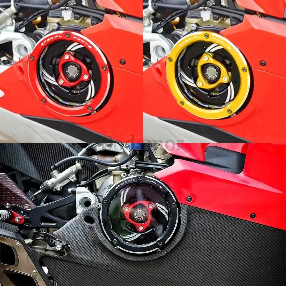 Motorcycle Accessories Engine Clear Clutch Cover Protector Guard Pressure Plate For DUCATI Multistrada V4 S PIKES PEAK 2022-2024