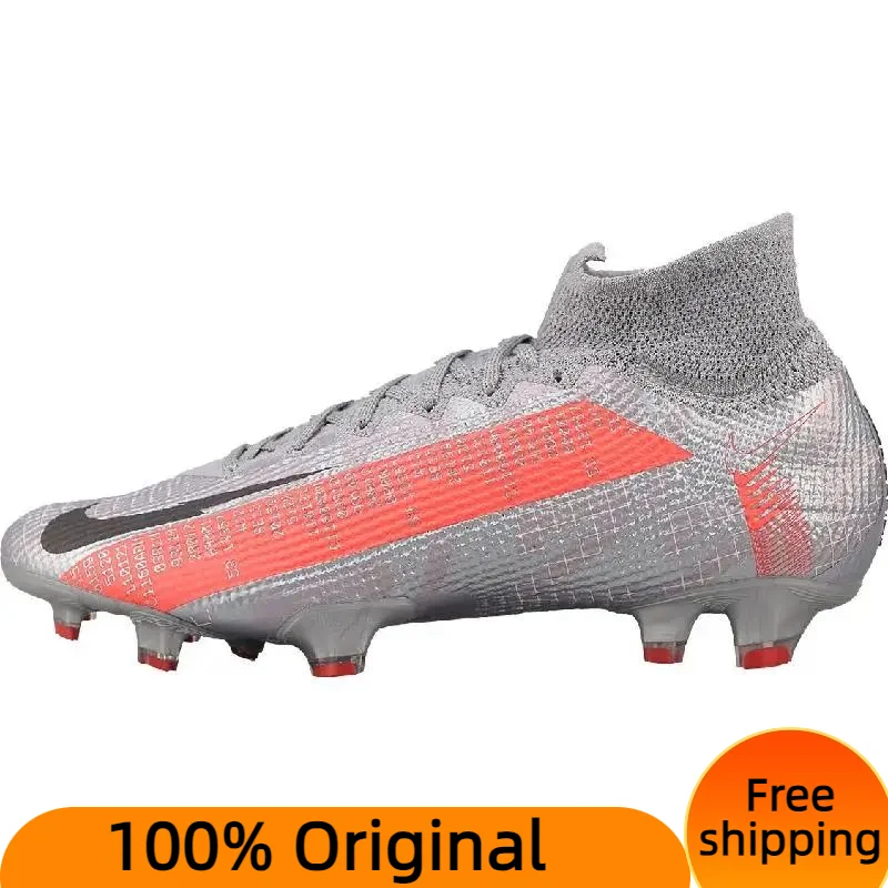 

Кроссовки Nike Mercurial Superfly 7 Elite FG, металлические, серый цвет