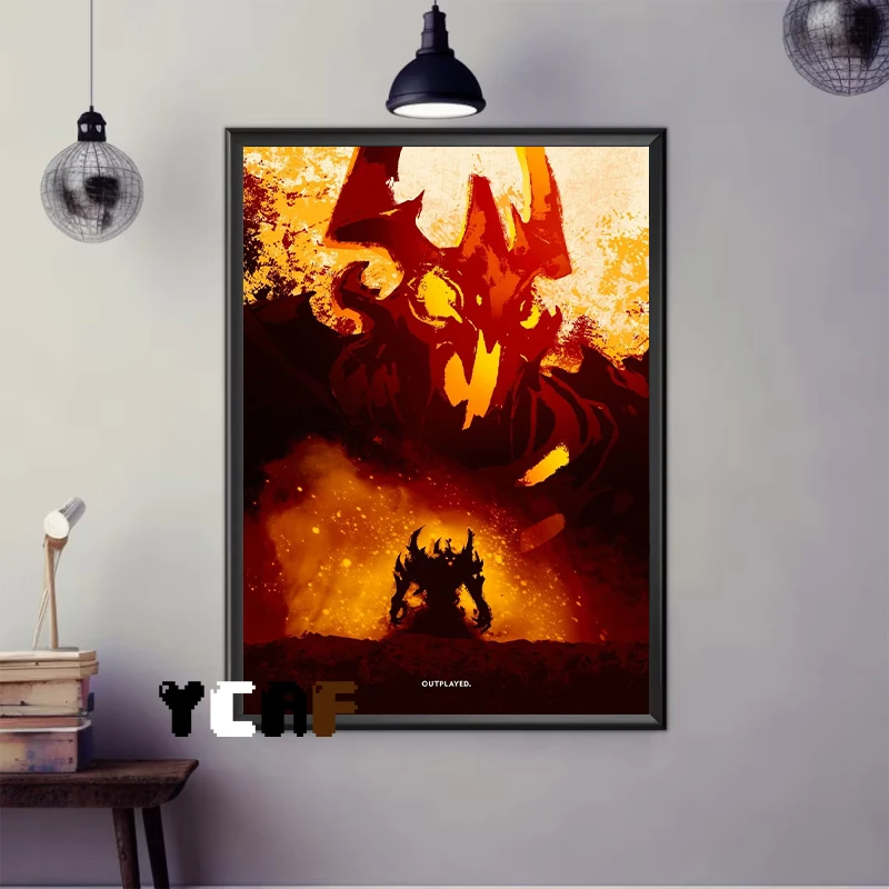 Dota2 Heroes Quotes and Impressions Poster Canvas Prints Dota2 Gaming Wall Art Decor Gaming Room Home Aesthetic Wall Decoration