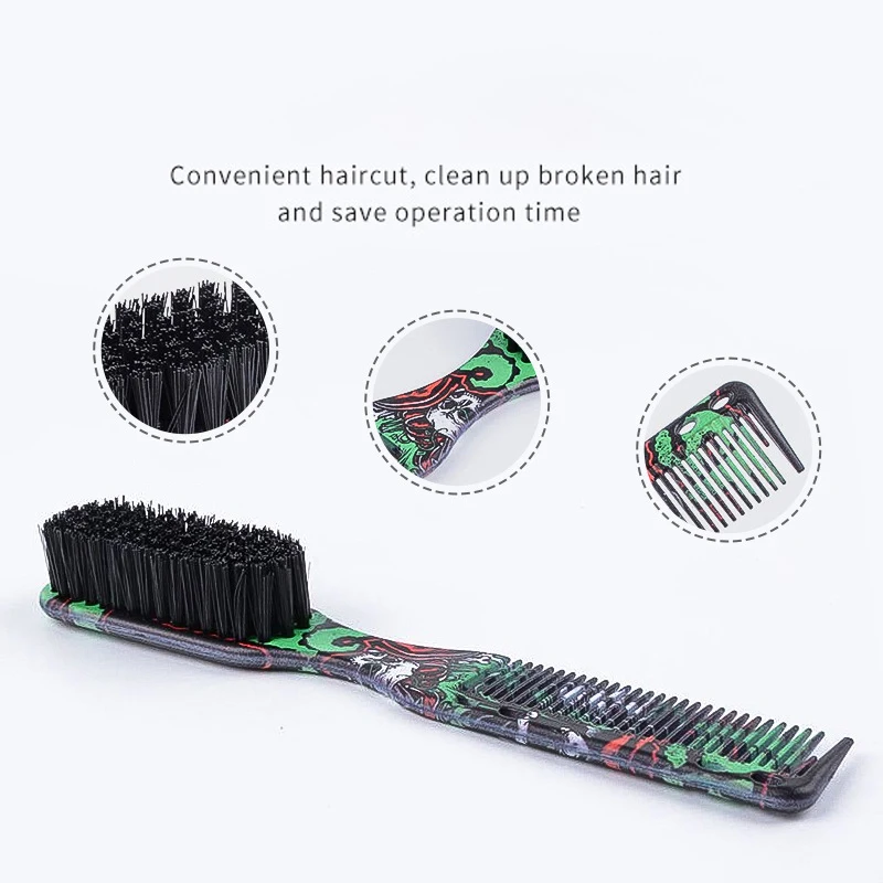 

Professional Double-sided Barber Neck Brush Comb - Hair Cutting Duster Cleaning Tool for Salon Shaving And Beard Grooming