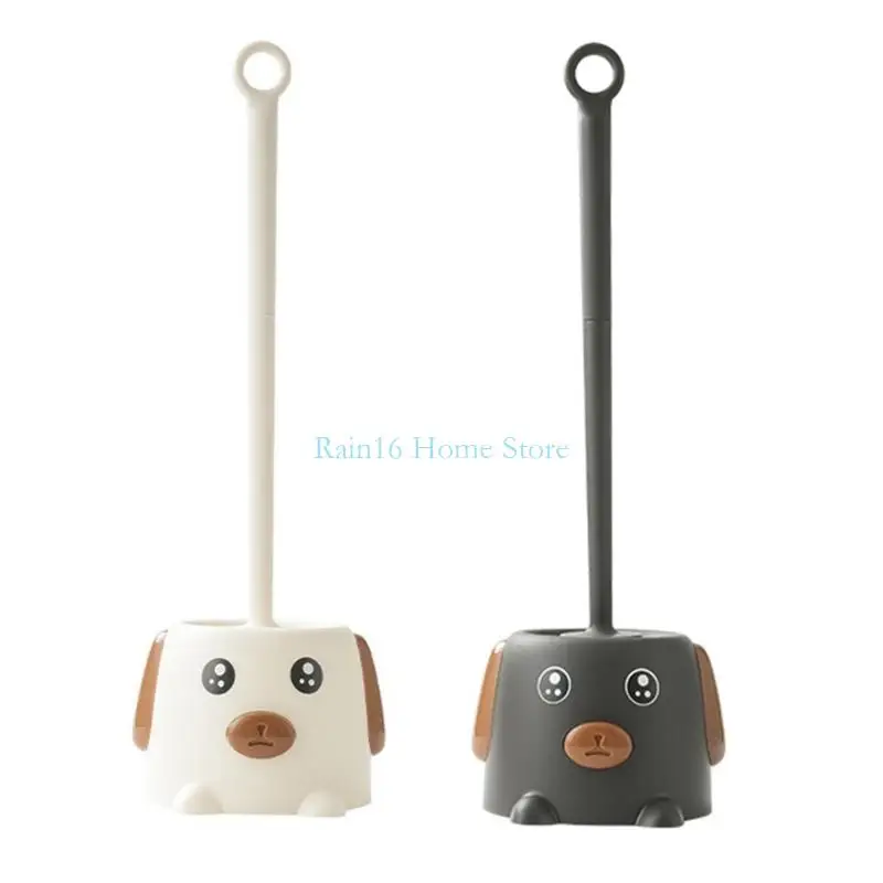 

Eccentric Dog Design Toilet Brush Strong Scrubbing Fibers Efficient Bathroom Sanitation Tool Bathroom Organizers 02DB