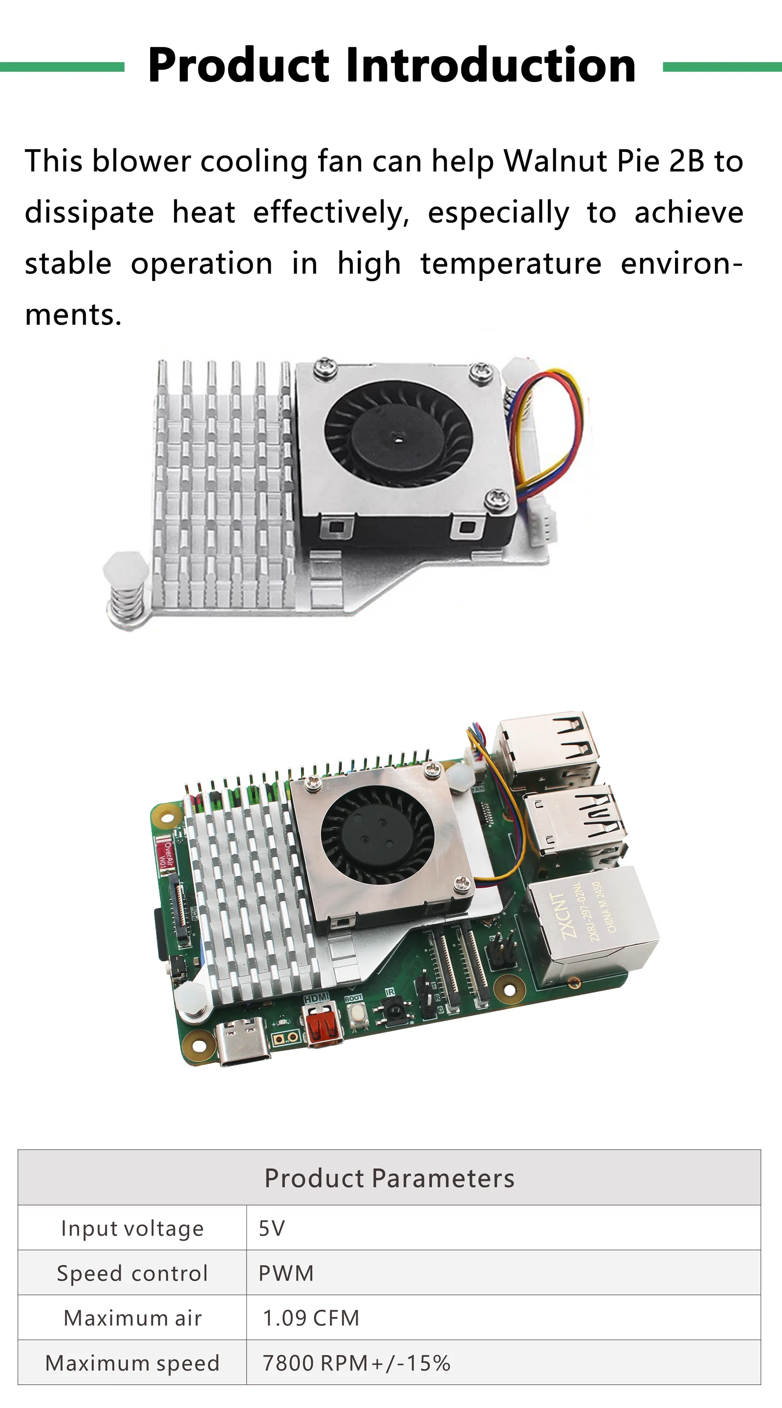 WalnutPi Walnut Pi 2B Blower C - Pi Cooler review and price