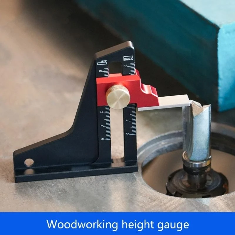Precisions Height Gauge for Woodworking Durable Aluminum Alloy Construction Height Measuring Tool Lockable Design Gauges