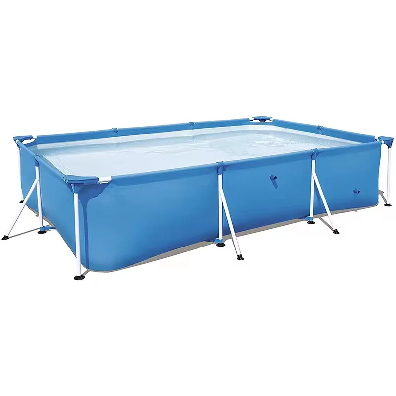 Swimming Pool Outdoor New Arrival 220*150*60cm Steel Metal Rectangular Above Ground Children's And Pet Frame