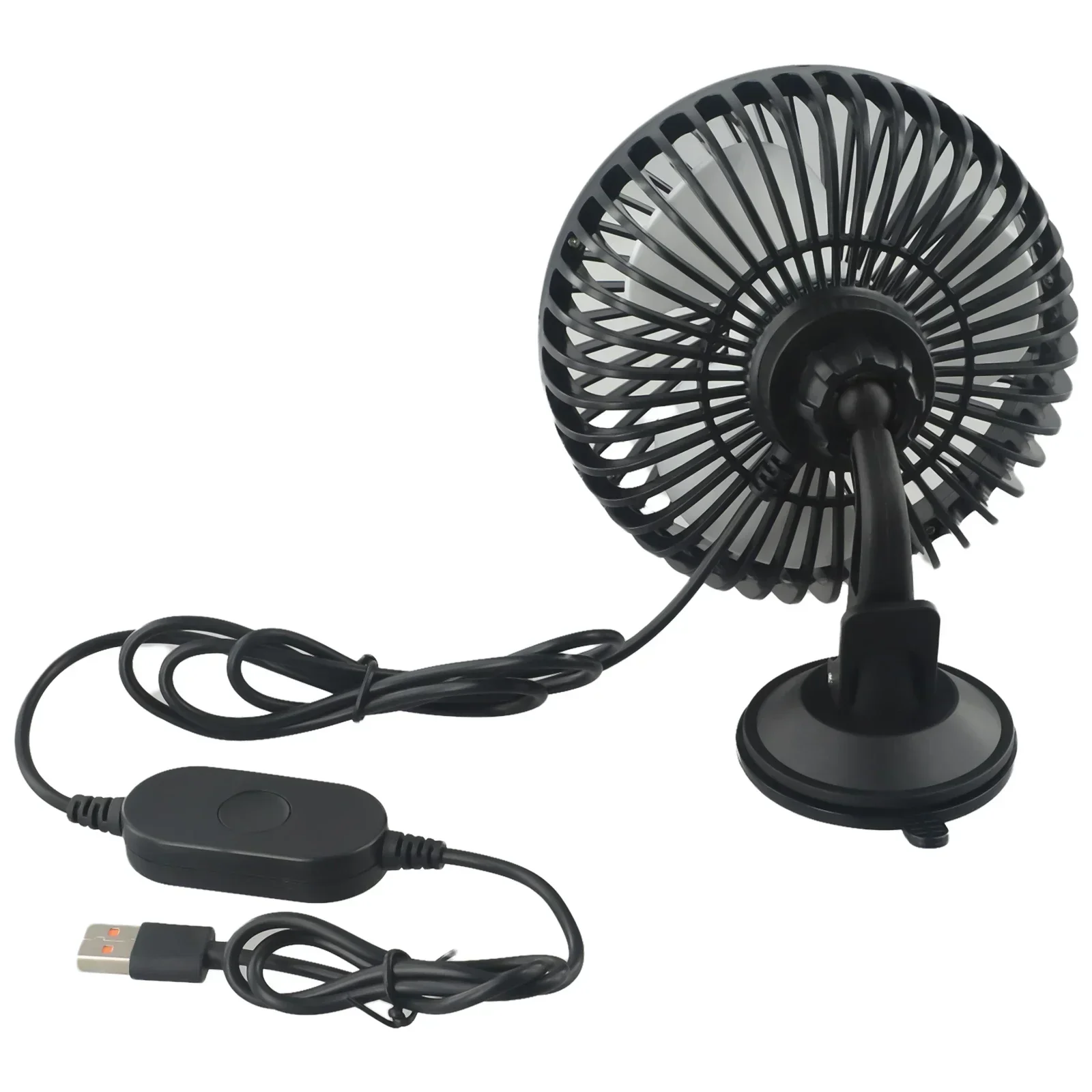 Durable New Cooling Fan Suction Cup/stand Three-speed Hot Day Mini Single Head Summer Truck Adjustable Airflow