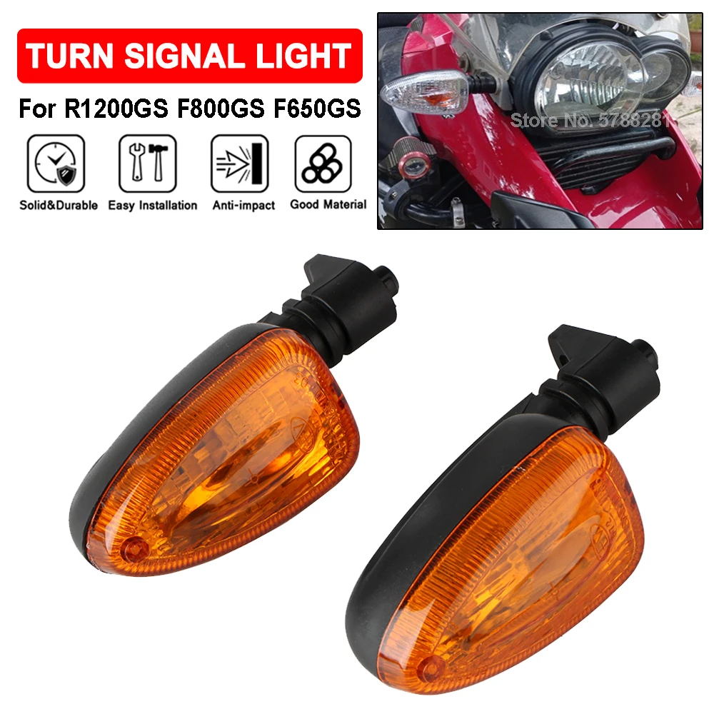 

For BMW R1200GS 2004-2013 F800GS F650GS 2008-2018 Motorcycle Wireless Clear Blinker Front Rear Turn Signal Light Indicator Lamp