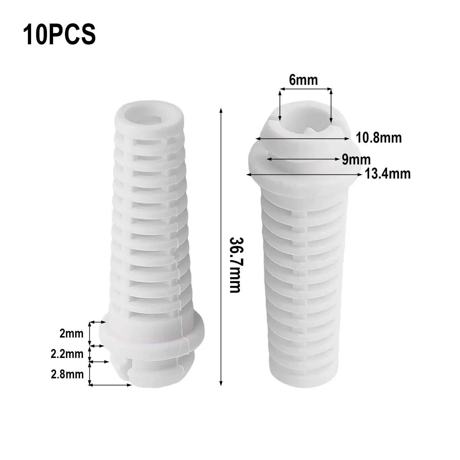 Cable Protection Cover Rubber Sheath Long-term Durability Cable Protection Protects From Bending White, 21mm Long