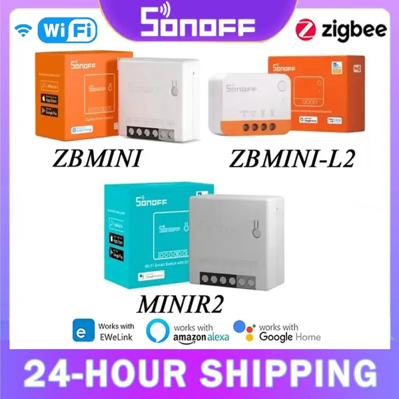 SONOFF MINI R2 / ZBMINI / ZBMINI-L2 Voice Control MINI Switch Zigbee / WiFi Smart Switch Work With Alexa eWelink Google Home