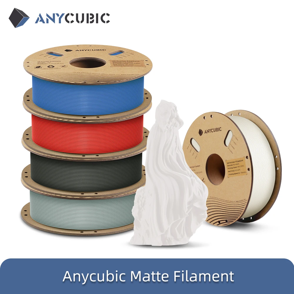 

ANYCUBIC матовая нить для 3D-принтера PLA 1,75 мм 1 кг/рулон нить PLA материал для 3D-печати для 3D-принтера FDM