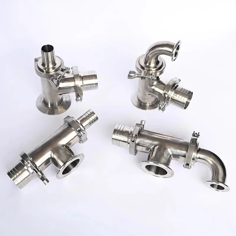

304 pneumatic filling machine stainless steel three-way check valve, machine with water inlet and outlet three-way pipe valve