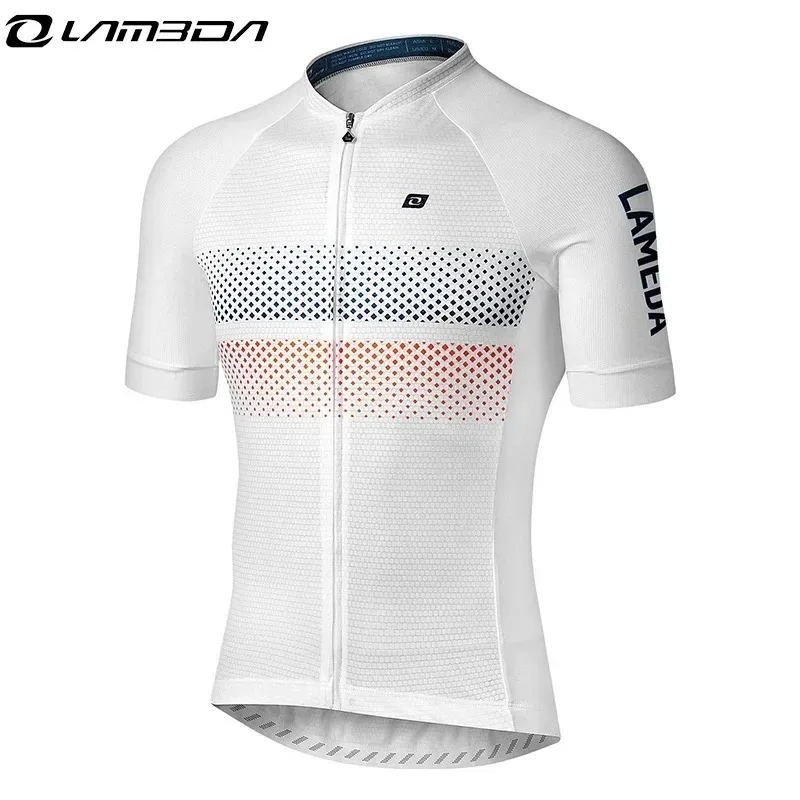 Lameda-Camiseta de ciclismo profesional para hombre y mujer, ropa transpirable de manga corta para bicicleta de montaña, ropa deportiva para verano